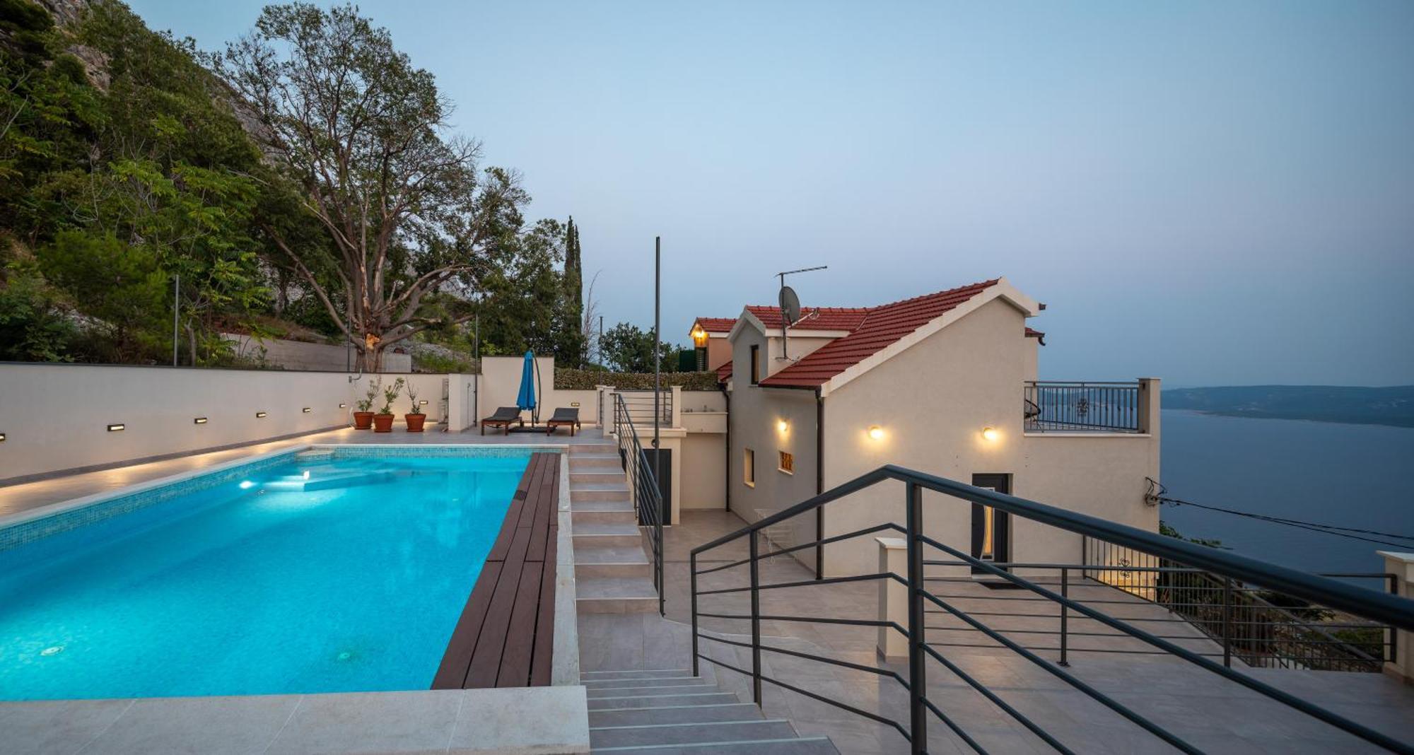 Xxl Villa Vista - Heated Pool Lokva Rogoznica Exterior foto