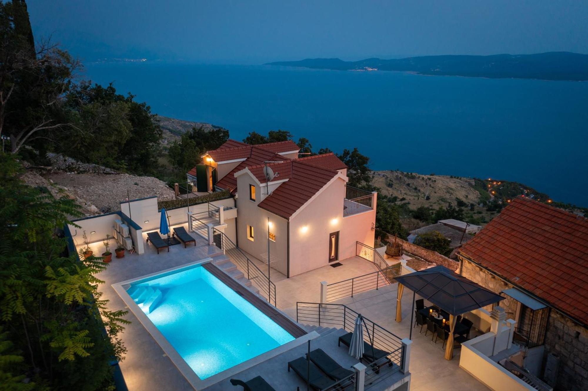 Xxl Villa Vista - Heated Pool Lokva Rogoznica Exterior foto
